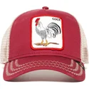kepure-islenkta-raudona-snapback-rooster-the-farm-goorin-bros