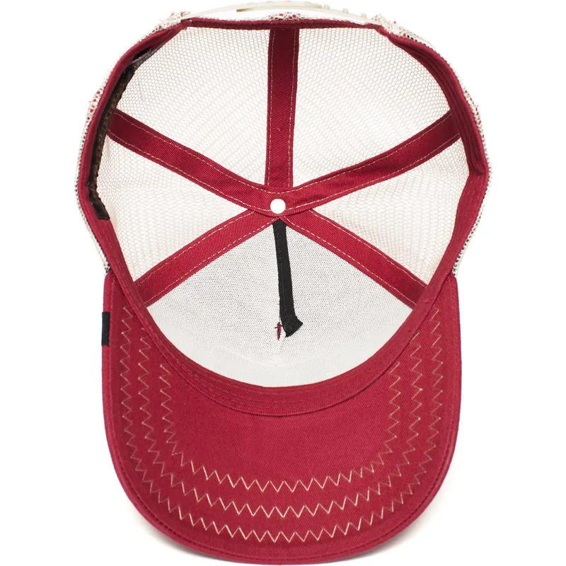 kepure-islenkta-raudona-snapback-rooster-the-farm-goorin-bros