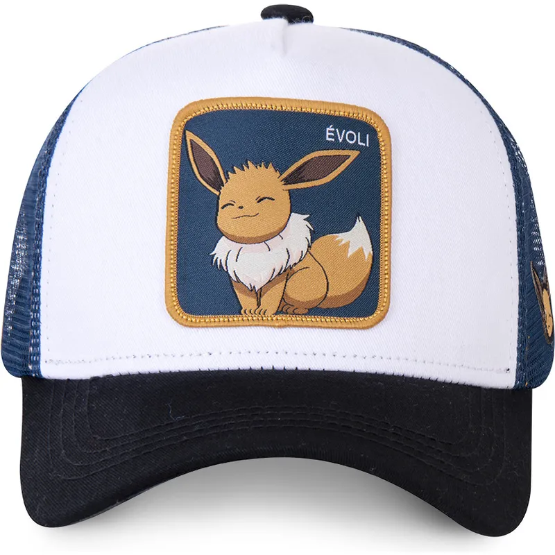 kepure-islenkta-balta-snapback-evo3-eevee-pokemon-capslab