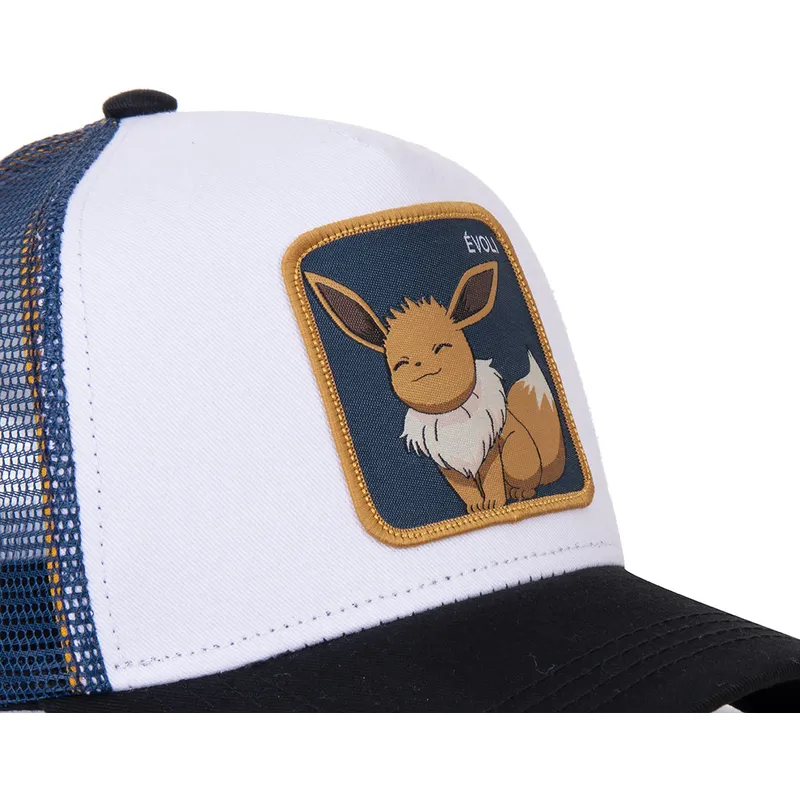 kepure-islenkta-balta-snapback-evo3-eevee-pokemon-capslab