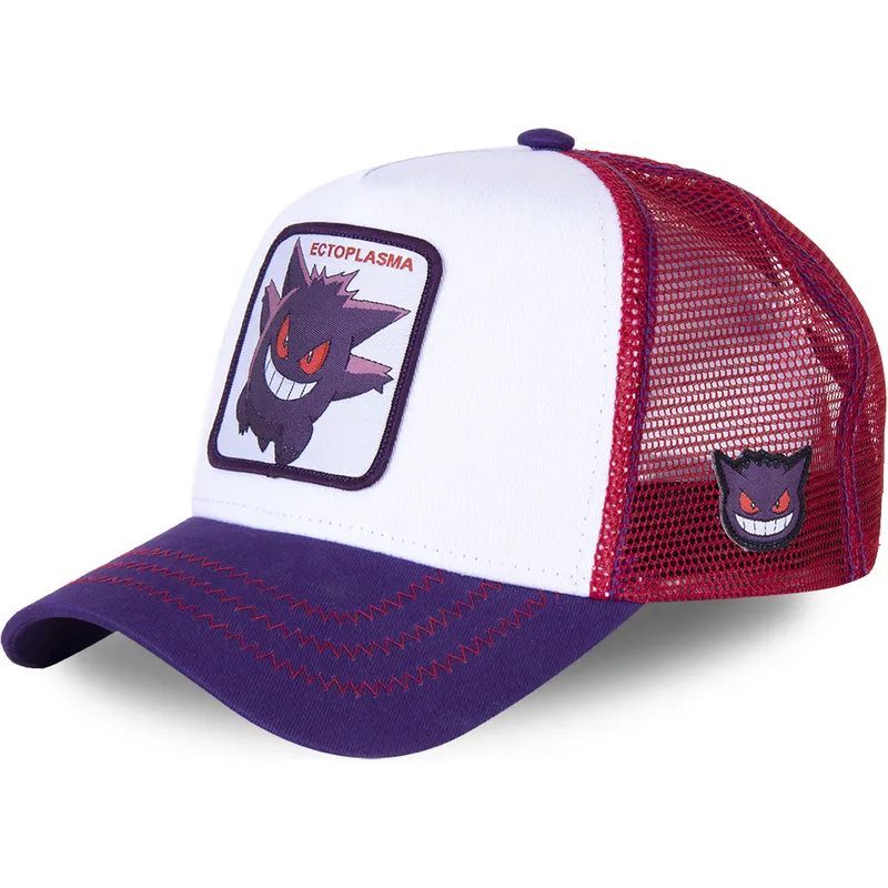 kepure-islenkta-balta-snapback-gen1-gengar-pokemon-capslab