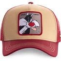 czapka-trucker-pomaranczowo-czerwona-silvestre-loomin2-looney-tunes-od-capslab