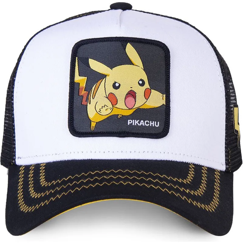 cap-islenkta-white-snapback-pikachu-pokemon-capslab