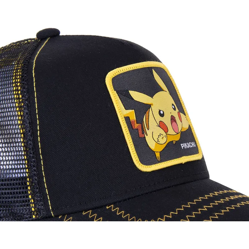 kepure-islenkta-juoda-snapback-pik7-pikachu-pokemon-capslab