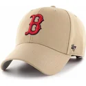 kepure-islenkta-chaki-snapback-ajustable-mvp-boston-red-sox-mlb-47-brand