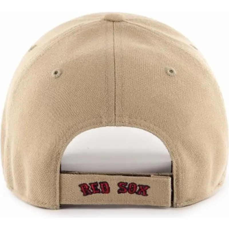 kepure-islenkta-chaki-snapback-ajustable-mvp-boston-red-sox-mlb-47-brand