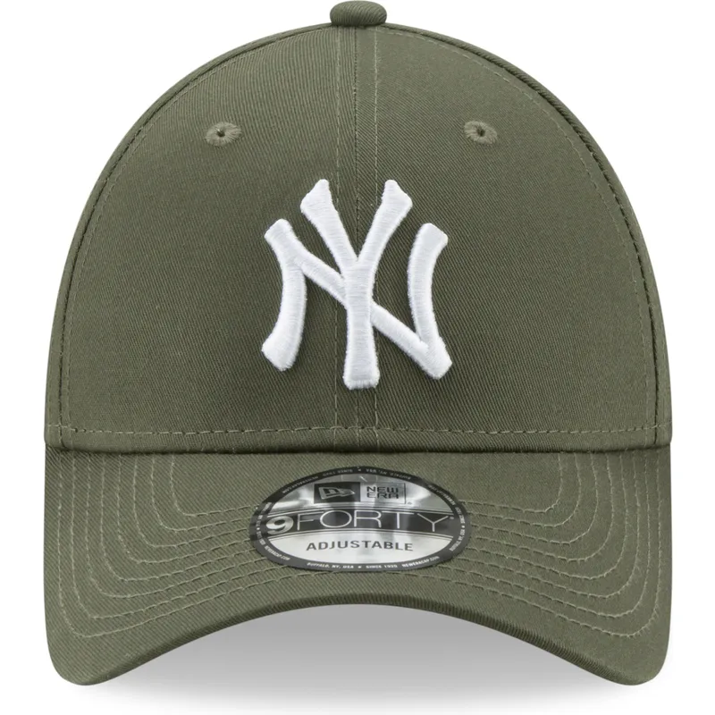 kepure-islenkta-zalia-reguliuojama-juostele-9forty-league-essential-new-york-yankees-mlb-new-era