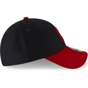 kepure-islenkta-tamsiai-melyna-reguliuojamas-9forty-the-league-cleveland-indians-mlb-new-era