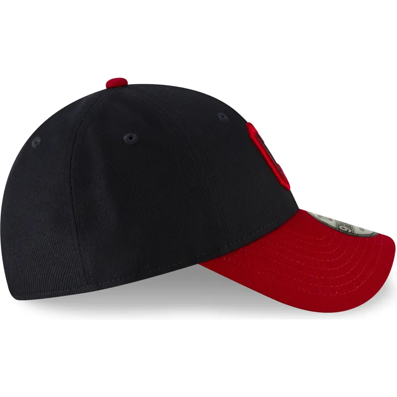 kepure-islenkta-tamsiai-melyna-reguliuojamas-9forty-the-league-cleveland-indians-mlb-new-era