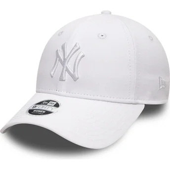 Cap išlenkta white adjustable strap 9FORTY League Essential New York Yankees MLB New Era