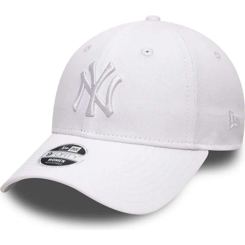 kepure-islenkta-balta-reguliuojamas-9forty-league-essential-new-york-yankees-mlb-new-era