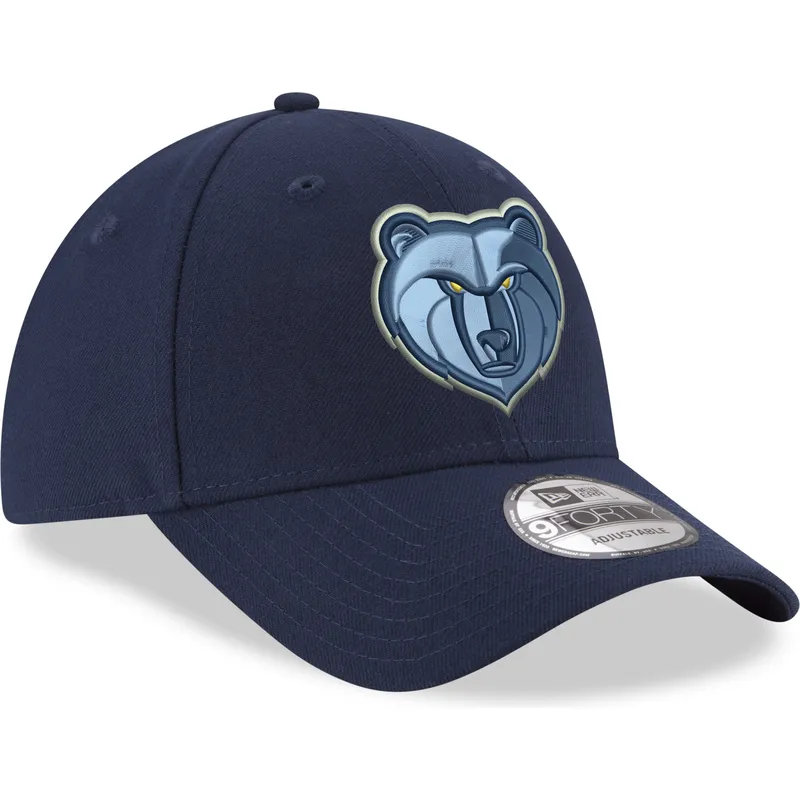 kepure-islenkta-melyna-reguliuojamas-9forty-the-league-memphis-grizzlies-nba-new-era