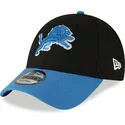 kepure-islenkta-juoda-reguliuojamas-9forty-the-league-detroit-lions-nfl-new-era
