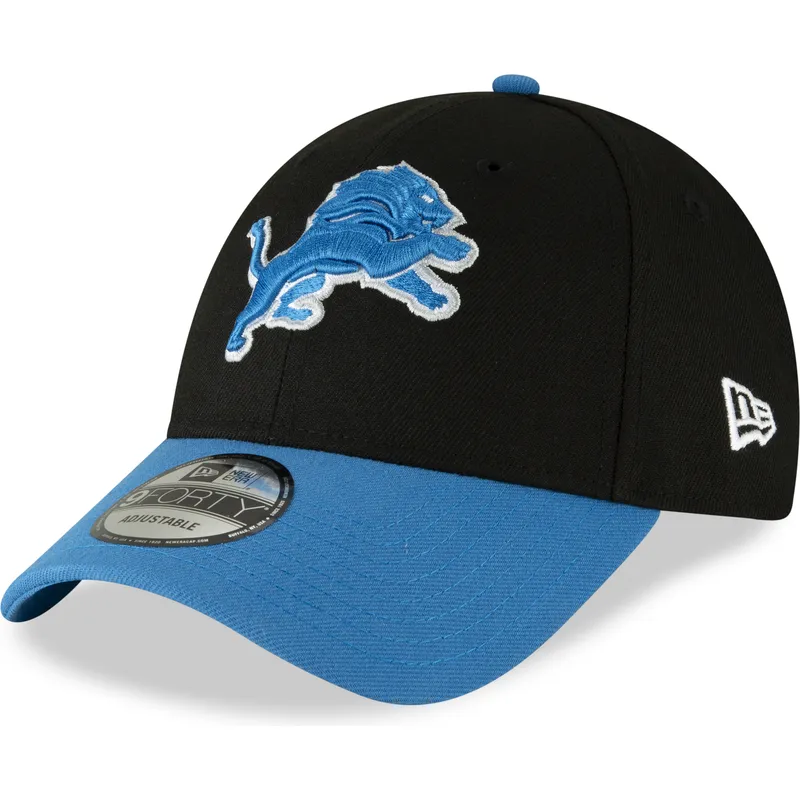 kepure-islenkta-juoda-reguliuojamas-9forty-the-league-detroit-lions-nfl-new-era