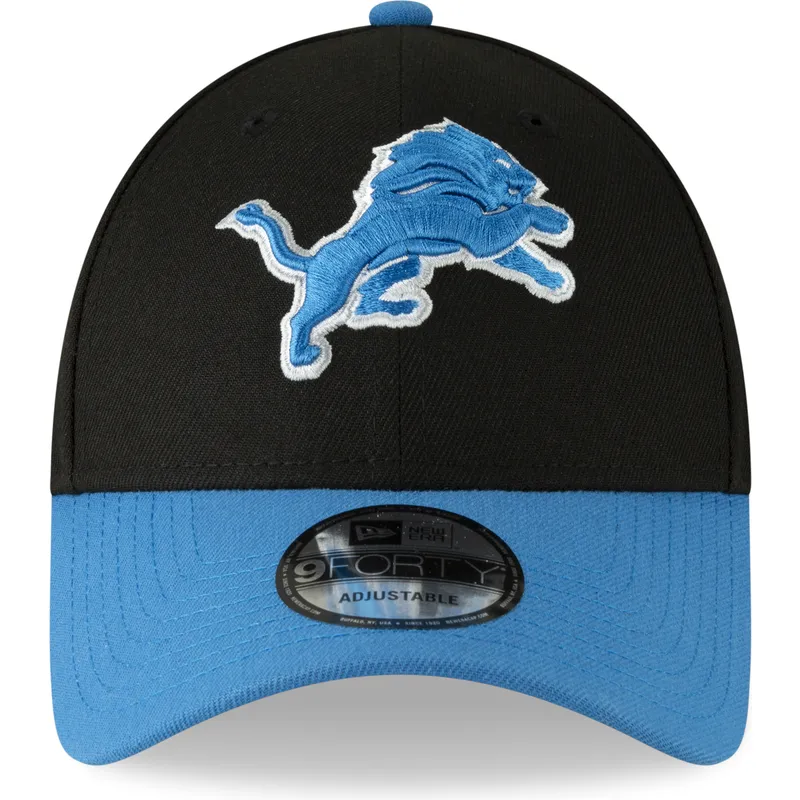 kepure-islenkta-juoda-reguliuojamas-9forty-the-league-detroit-lions-nfl-new-era