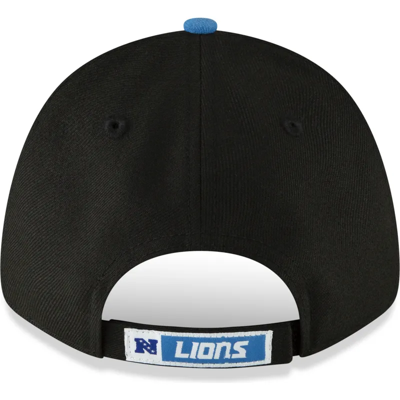 kepure-islenkta-juoda-reguliuojamas-9forty-the-league-detroit-lions-nfl-new-era