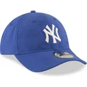 niebieska-zakrzywiona-czapka-regulowana-9twenty-nylon-packable-new-york-yankees-mlb-od-new-era