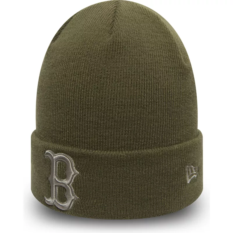 czapka-zielona-cuff-knit-league-essential-boston-red-sox-mlb-new-era