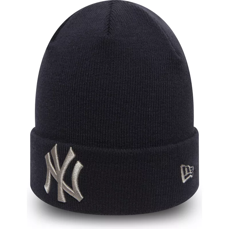 czapka-ciemnoniebieska-cuff-knit-league-essential-new-york-yankees-mlb-new-era