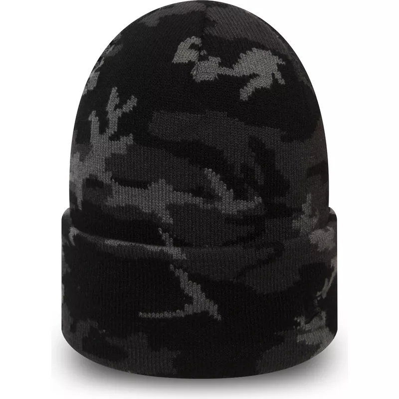 czapka-kamuflaz-czarna-cuff-knit-new-era