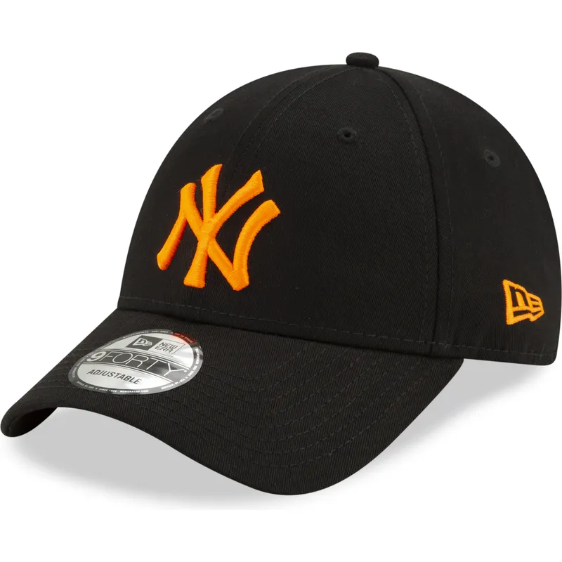 kepure-islenkta-juoda-reguliuojamas-9forty-league-essential-neon-new-york-yankees-mlb-new-era