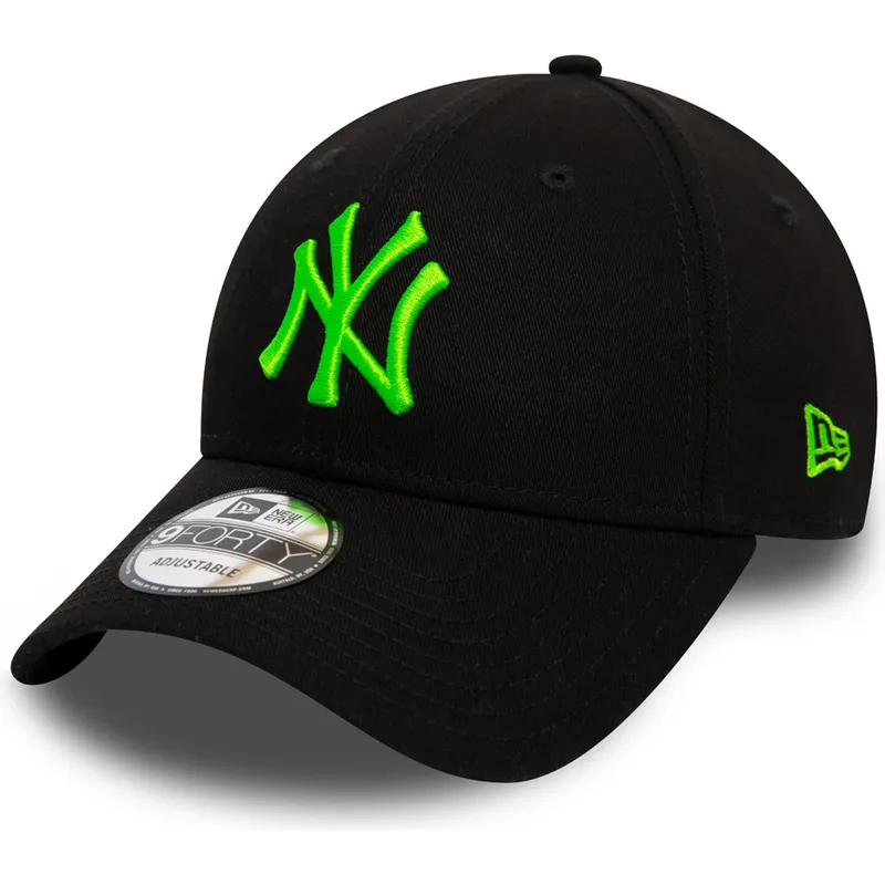 kepure-islenkta-juoda-reguliuojamas-9forty-league-essential-neon-new-york-yankees-mlb-new-era