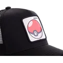 kepure-islenkta-juoda-snapback-pok1-poke-ball-pokemon-capslab