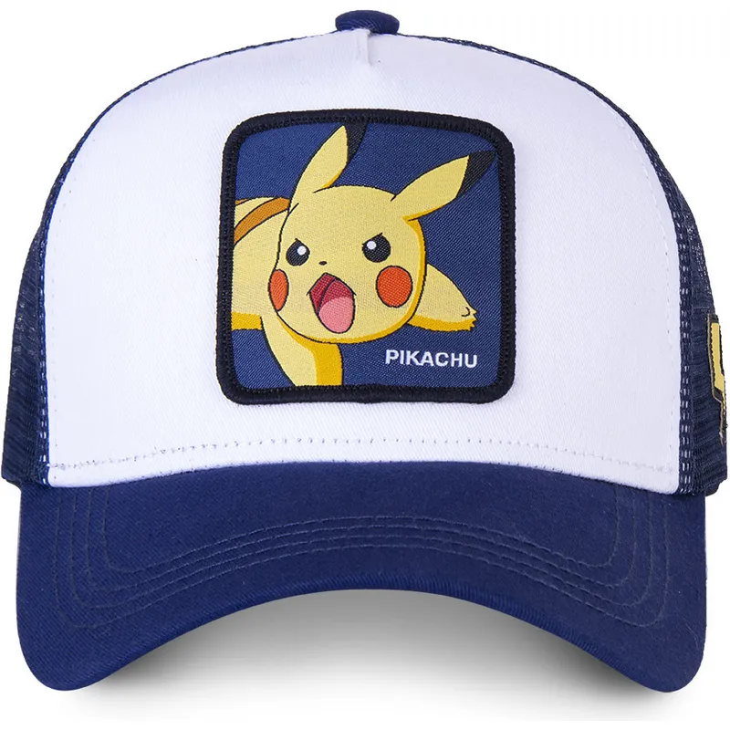 kepure-islenkta-melyna-snapback-8-pikachu-pokemon-capslab