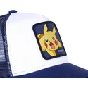 kepure-islenkta-melyna-snapback-8-pikachu-pokemon-capslab