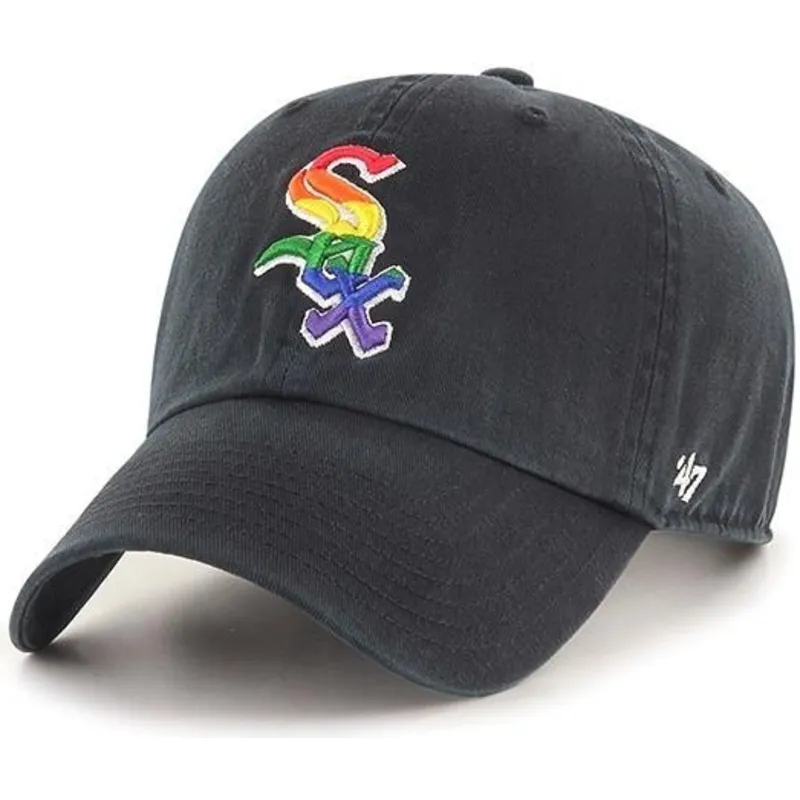 kepure-islenkta-juoda-reguliuojamas-chicago-white-sox-mlb-47-brand
