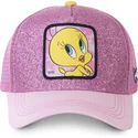 kepure-islenkta-rozine-snapback-purpurina-twe4-tvytis-looney-tunes-capslab