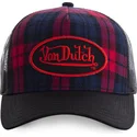 kepure-islenkta-juoda-snapback-estampado-cuadros-carb2-von-dutch