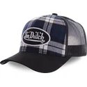 kepure-islenkta-juoda-snapback-estampado-cuadros-card2-von-dutch