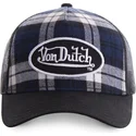 kepure-islenkta-juoda-snapback-estampado-cuadros-card2-von-dutch