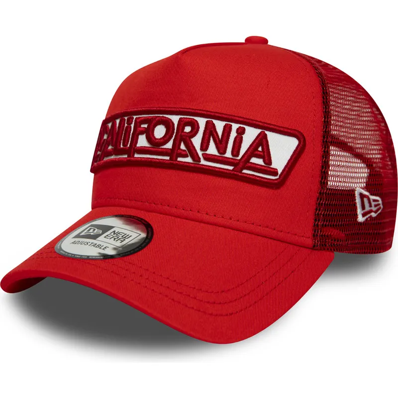 kepure-islenkta-raudona-snapback-a-frame-usa-patch-california-new-era kepure-islenkta-raudona-snapback-a-frame-usa-patch-california-new-era