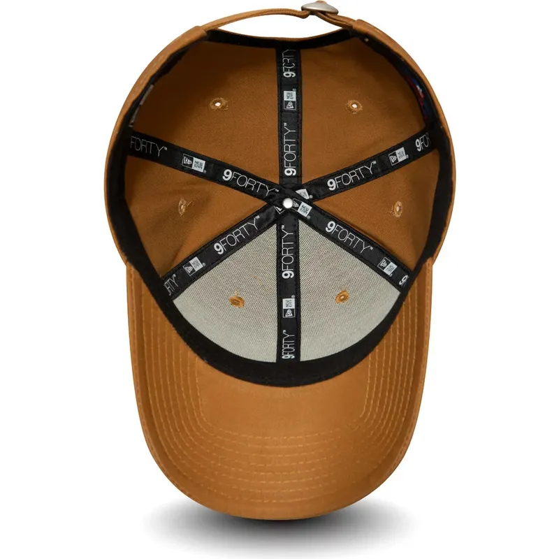 kepure-islenkta-ruda-reguliuojamas-trigo-9forty-league-essential-new-york-yankees-mlb-new-era