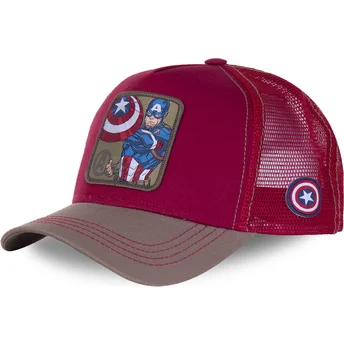 kepure-islenkta-raudona-snapback-cpt3-kapitonas-amerika-marvel-comics-capslab