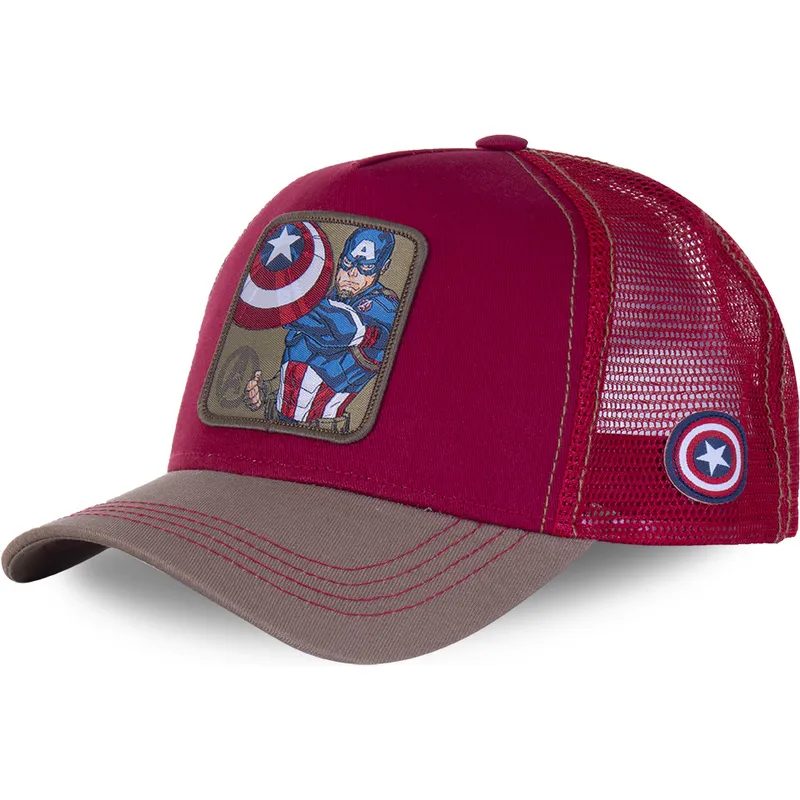 kepure-islenkta-raudona-snapback-cpt3-kapitonas-amerika-marvel-comics-capslab