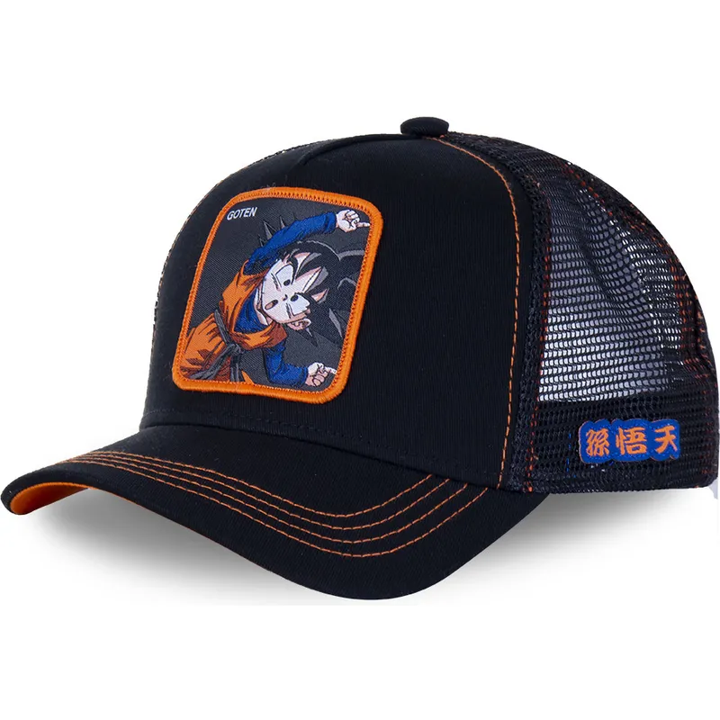 kepure-islenkta-juoda-snapback-fusion-gtn2-goten-dragon-ball-capslab