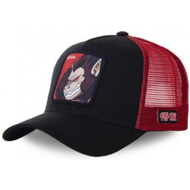 czarna-i-czerwona-czapka-trucker-saiyan-great-ape-sai-dragon-ball-od-capslab