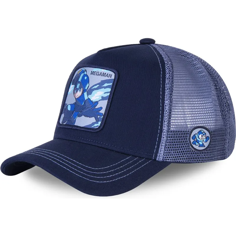 kepure-islenkta-melyna-snapback-her3-mega-man-capslab