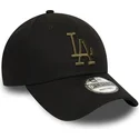 czarna-zakrzywiona-regulowana-czapka-z-zielonym-logo-9forty-essential-los-angeles-dodgers-mlb-od-new-era