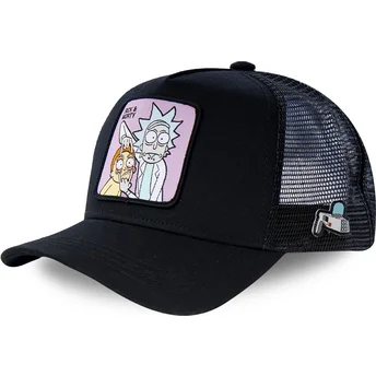 Kepurė išlenkta vilkikas juoda snapback LOO1 Rick Rick ir Morty Rick and Morty Capslab