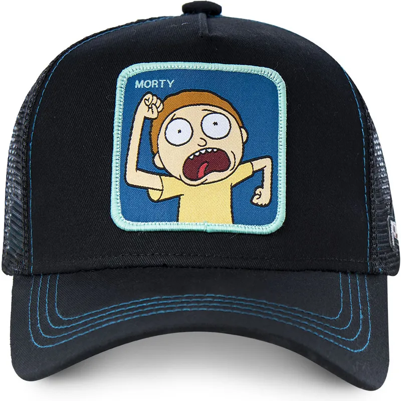 kepure-islenkta-juoda-snapback-mor1-morty-smith-rikas-ir-mortis-capslab