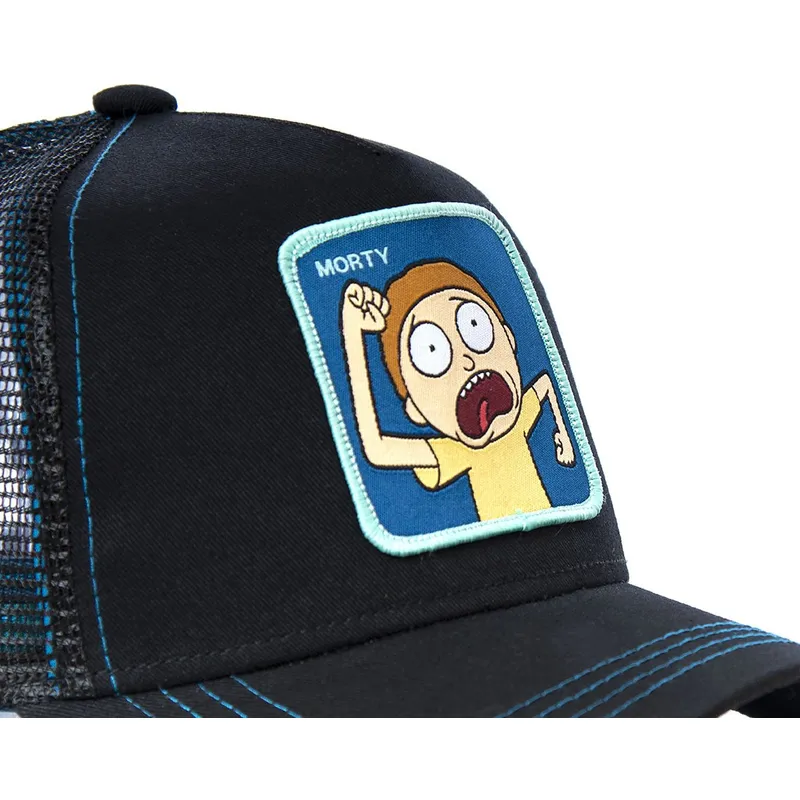 kepure-islenkta-juoda-snapback-mor1-morty-smith-rikas-ir-mortis-capslab
