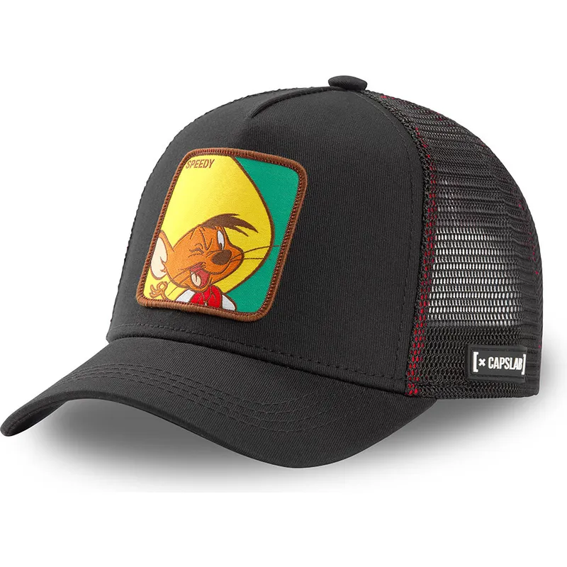 kepure-islenkta-juoda-snapback-gon2-speedy-gonzales-looney-tunes-capslab