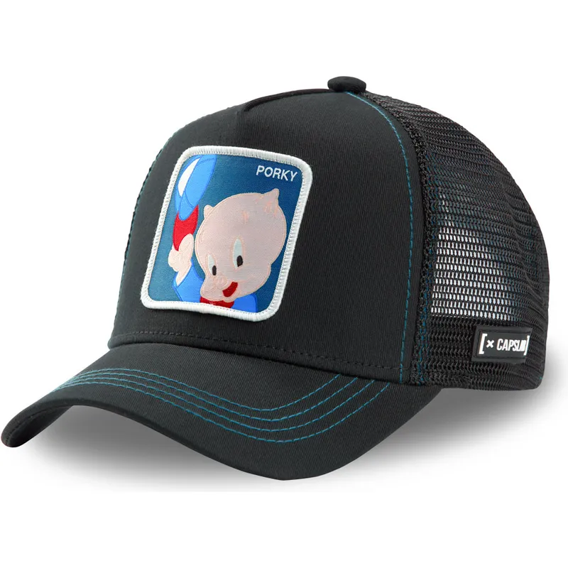 czarna-czapka-trucker-puerco-porky-por2-looney-tunes-od-capslab