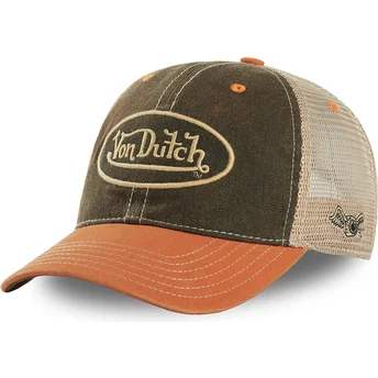 Czapka trucker zielono-pomarańczowa MAC3 Von Dutch