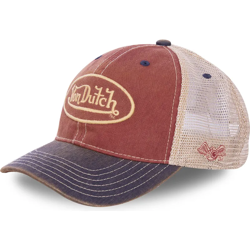 kepure-islenkta-vilkikas-raudona-snapback-mac5-von-dutch