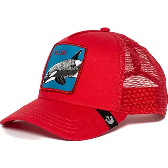 kepure-islenkta-raudona-snapback-killer-whale-the-farm-goorin-bros